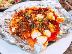 铁板玉脂豆腐-小山东羊肉汤馆(同济新村店)
