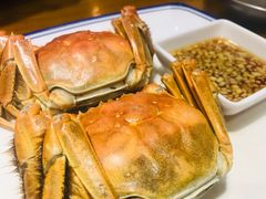 2.5两蒸湖蟹-丁记盐蘸牛肉·新杭菜(河东路店)