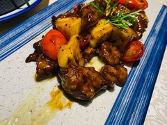 薯泥菠萝梅花肉-铁道茶苑.色稷餐厅(莲花南路店)