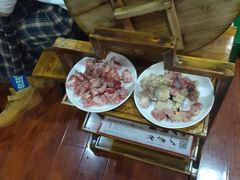 -大锅大灶柴火鸡鱼