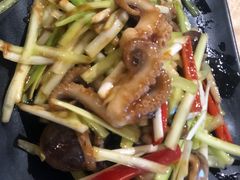 韭黄炒八带-大眼锅贴水饺(河东店)