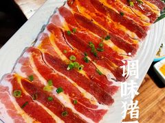 调味猪五花-明洞阿姨·韩式酱蟹烤肉·创意料理(三元桥店)