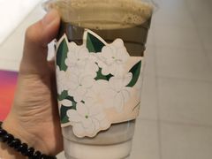 焙茶奶茶-1点点(银座和谐广场店)