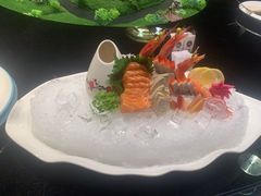 三文鱼甜虾拼盘-湘湖大院(越王路店)