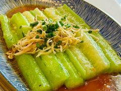 土鱿银鱼仔蒸丝瓜-常来小聚·广州非遗传承餐厅(高德置地店)