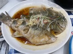 清蒸鲈鱼-天津乾毓德饭庄·清真传统炒菜·海鲜烧烤(咸阳路店)