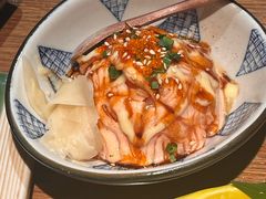 火焰三文鱼熔岩饭-水之惠鲜鱼料理(王府大街店)