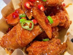 炸鸡翅一半一半-富乐满韩国正宗炸鸡韩国料理(虹泉路店)