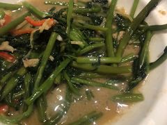 啫啫虾酱空心菜-熠盛粤味(永康路店)