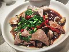 韭菜花蛤炝猪肝-三玛璐酒楼(汉口路店)