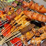  馋哭隔壁小孩的炭烤铺～超绝包浆豆腐