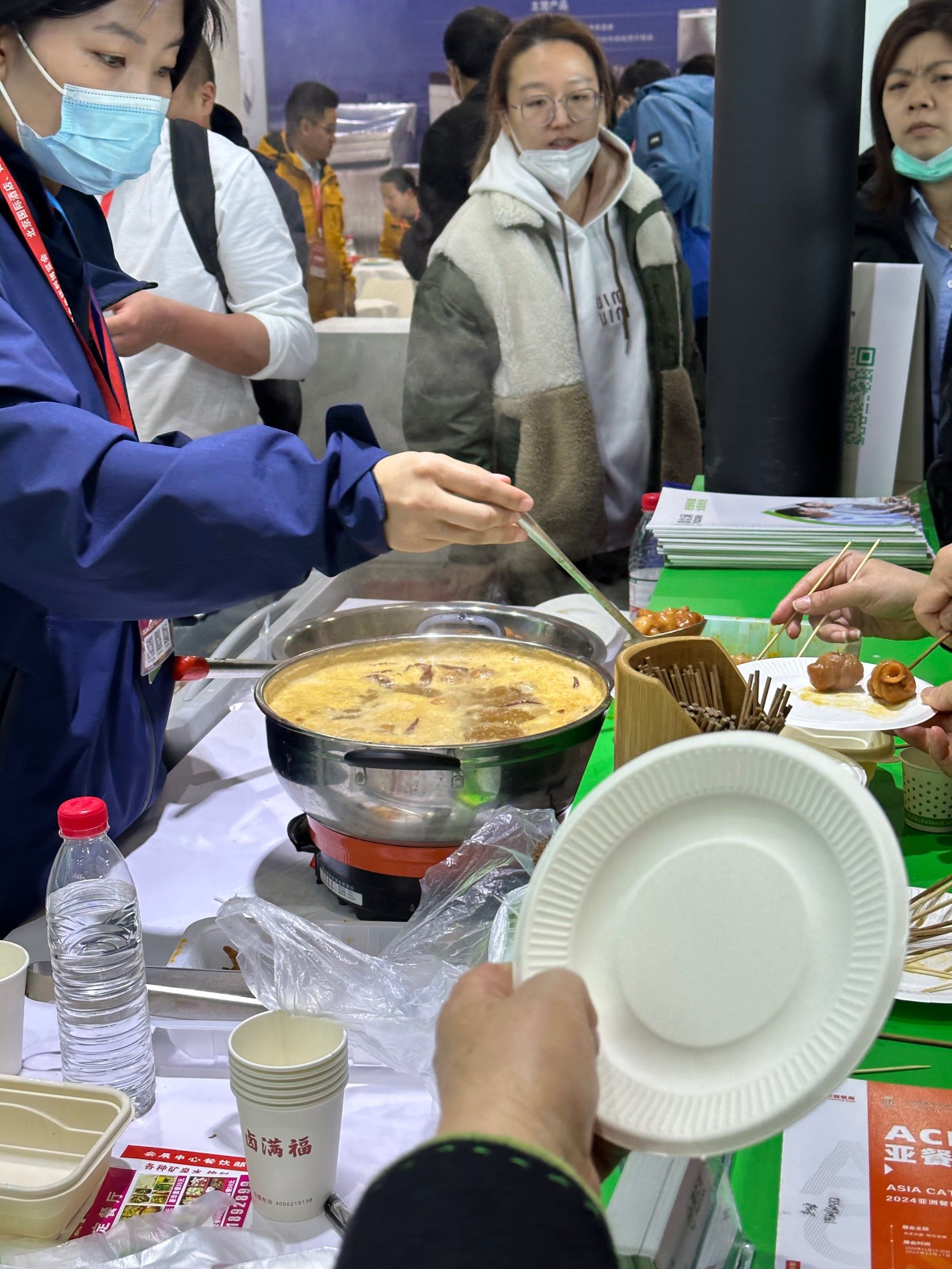 北京餐博会大型试吃现场