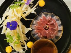 三年金钱火腿配大理手撕乳扇-泓0871臻选云南菜·味庄