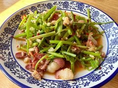 水蕨菜炒腊肉-瑶河山里菜