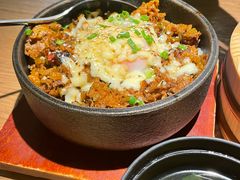 石锅温泉蛋辣牛肉芝士饭-沼津港精致料理·寿喜烧·烧鸟(青浦宝龙广场日料榜单店)