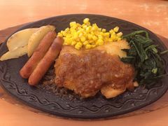 香辣烤肠配黑椒鸡扒-萨莉亚意式餐厅(上渡路店)