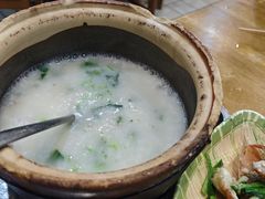 蚌胆菜心粒煲粥-蚝得喜海鲜(东城店)