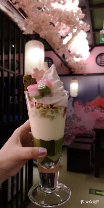甘兔庵抹茶主题甜品店(天河城店)樱花芭菲图片 - 第6张