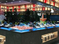 自助取餐区-锤头鲨毛肚海鲜烤肉自助餐厅(国购广场店)