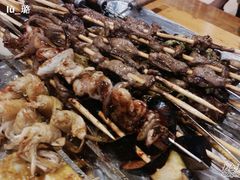 金针菇雞心魷魚牛肉-新疆烧烤王(广灵店)