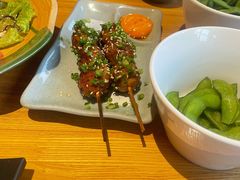 鸡肉串温泉蛋-慢走(甜水园店)