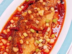 干烧东海大黄鱼-月福京味斋·烤鸭店·北京菜(鼓楼总店)