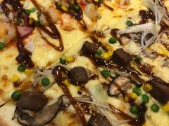 双层和风野捕海虾拼照烧牛肉披萨-必胜客(嘉兴万达店)