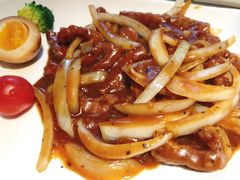 黑椒牛柳肉燥饭-千日贺茶餐厅(高新万达店)