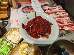 -草家酱蟹炭火烤肉店(珲春南路一店)