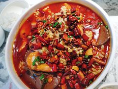 海鲜毛血旺-悦海·家宴·冰花皮皮虾大锅贴(宝龙店)