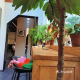咖啡馆一角，悠闲时光