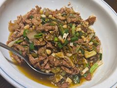 酱辣椒炒花猪肉-李久其家民间餐厅(观沙岭公园店)