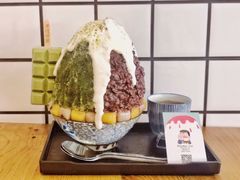 抹茶生乳かき氷-WONDER ICE 萬得冰田(建設路总店)
