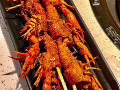 串烤秘制小龙虾-京韵胡同·酱香羊蝎子火锅涮肉(长寿路店)