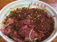 油泼牛肉面-手擀菠菜面(西康路店)