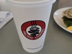 OATLY咖玛素娜燕麦海盐焦糖拿铁-太平洋咖啡(海天驿站店)