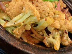 干锅培根花菜-莫干山郡安里度假酒店-桃尖中餐厅