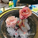 第一次见的蛋糕烤肉！