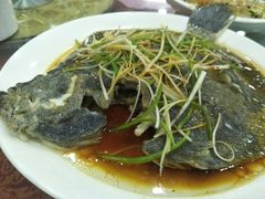 清蒸多宝鱼-叶存利海鲜大馅饺子(东戴河止锚湾店)