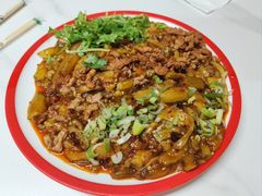 老干妈扒茄子-夕阳红小吃(中街大悦城店)
