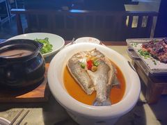 葱椒鲈鱼-绿茶餐厅(成都大悦城店)