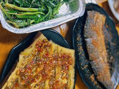 烤蒜蓉茄子-二红烧烤排骨串(麦岛店)