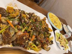 -东来菜馆•手抓海鲜家常菜•海鲜锅贴(鸽子窝店)