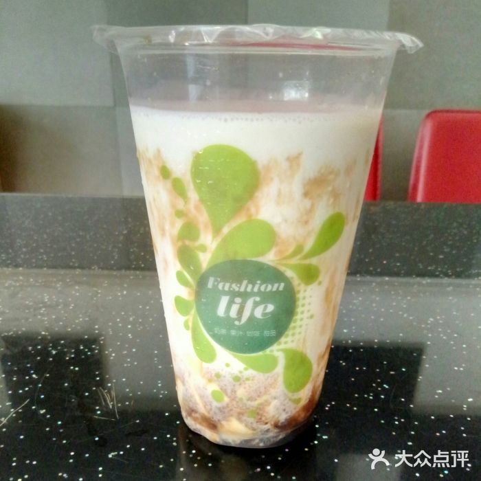 陆品珍珠奶茶店(国新店)黑糖拿铁布丁图片