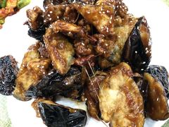 焦糖茄子牛肉粒-桃子餐厅·天津菜(红星路直营店)