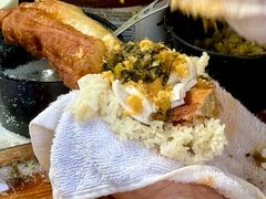 紫米咸蛋肉松饭团-星神早餐店