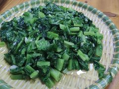 蒜蓉捞麦菜粒-花悦农庄 | 烧鸡·竹筒饭(沙迳高沙温泉香溪堡店)