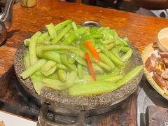 铁板鲜芋梗-农厨好味·温泉鹅·农家菜