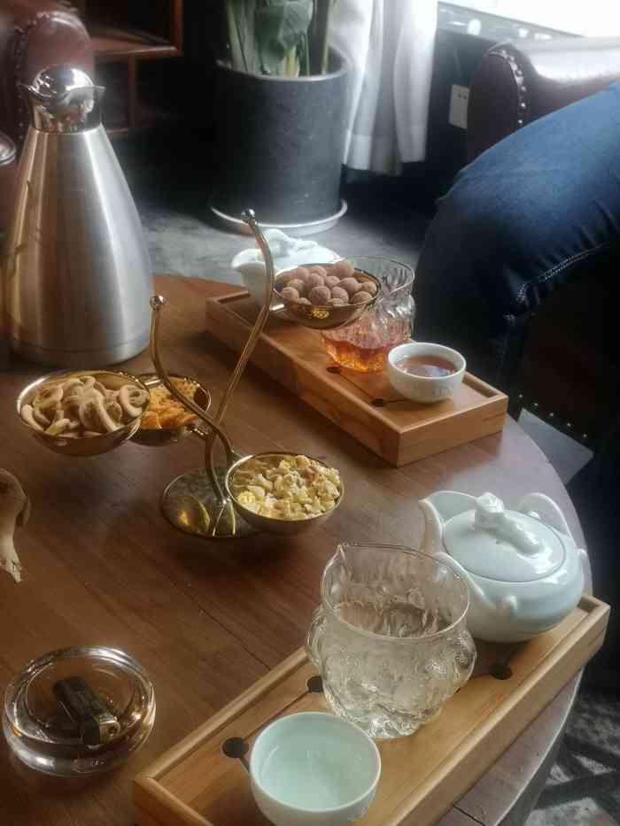 l酒铺·茶廊-"清风,复古走廊,中式点心,功夫茶,愉快的.