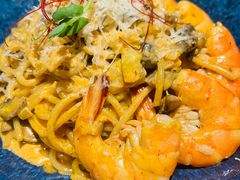 奶油蘑菇鲜虾意面-BE BRIGHT KITCHEN(正佳广场店)